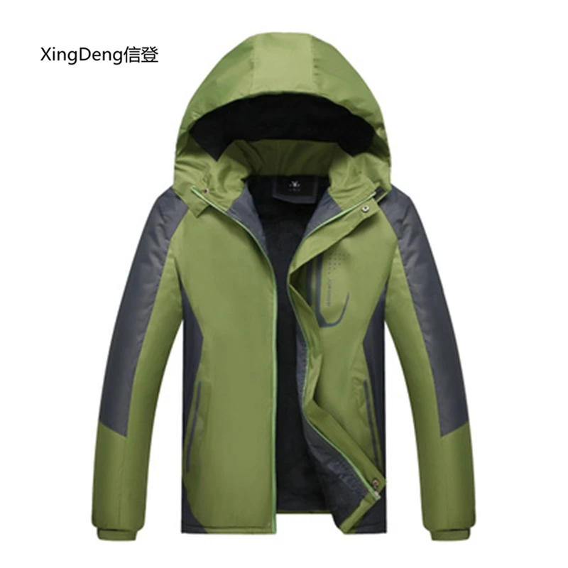 Новая зимняя теплая куртка XingDeng 2018 модная Треккинговая Мужская ветрозащитная