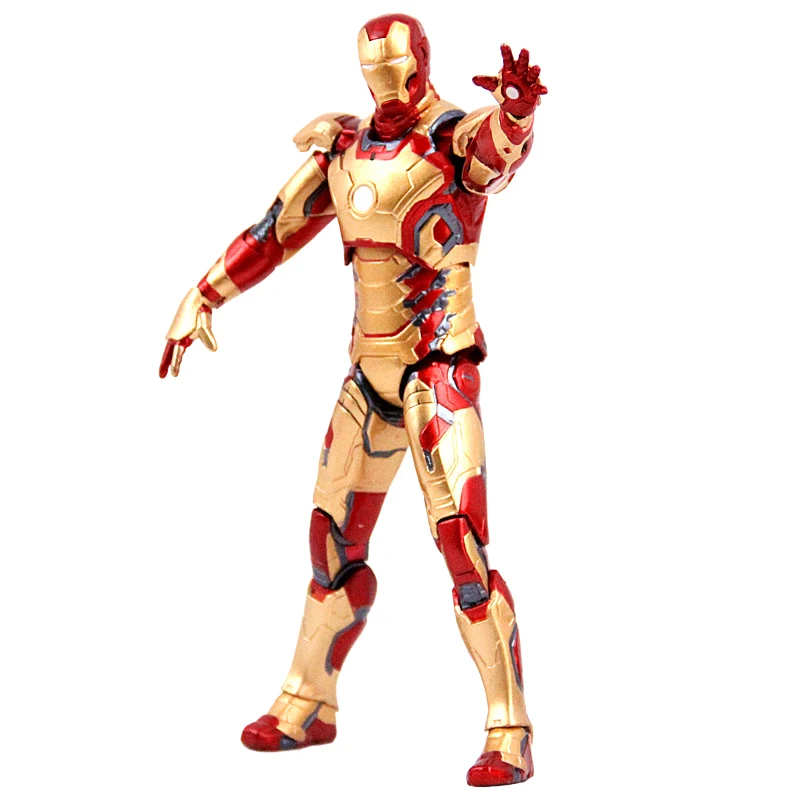 Marvel Мстители Железный человек фигурка модель MK42 MK43 MK21 IronMan Коллекционная кукла ПВХ фигурка подарок на день рождения игрушка для детей