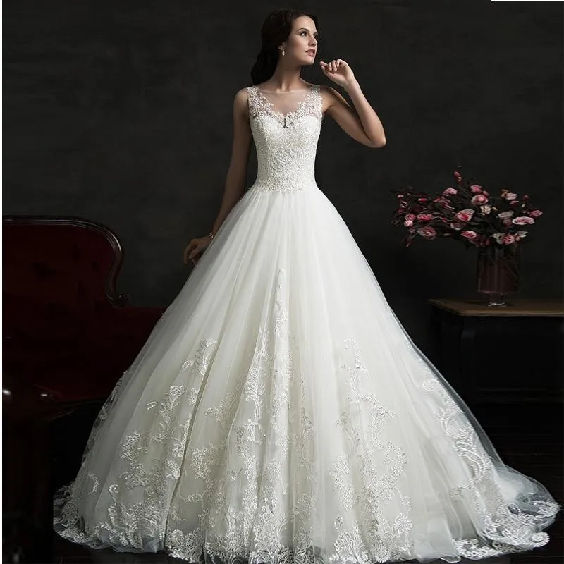 Винтажные дешевые свадебные платья Amelia Sposa без рукавов с оборками многослойное