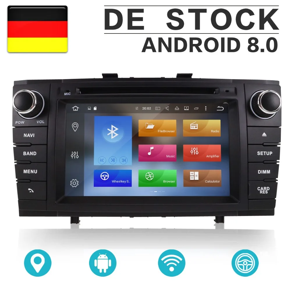 Android 8 1 автомобильный DVD плеер авторадио для Toyota Avensis T27 2009 2015 GPS навигация