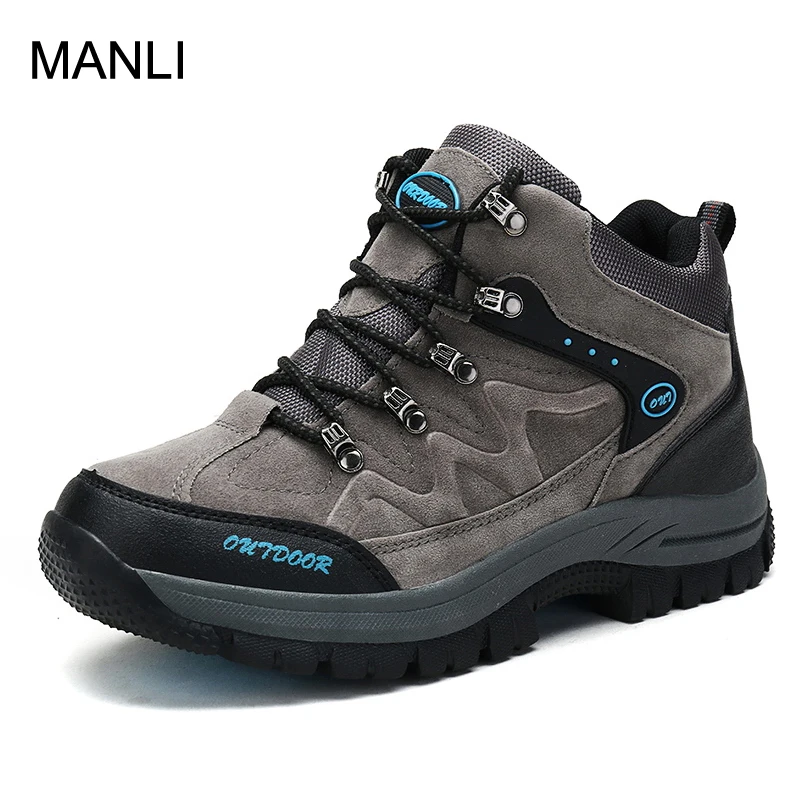 MANLI/Новинка Водонепроницаемая Обувь для пеших прогулок из искусственной кожи