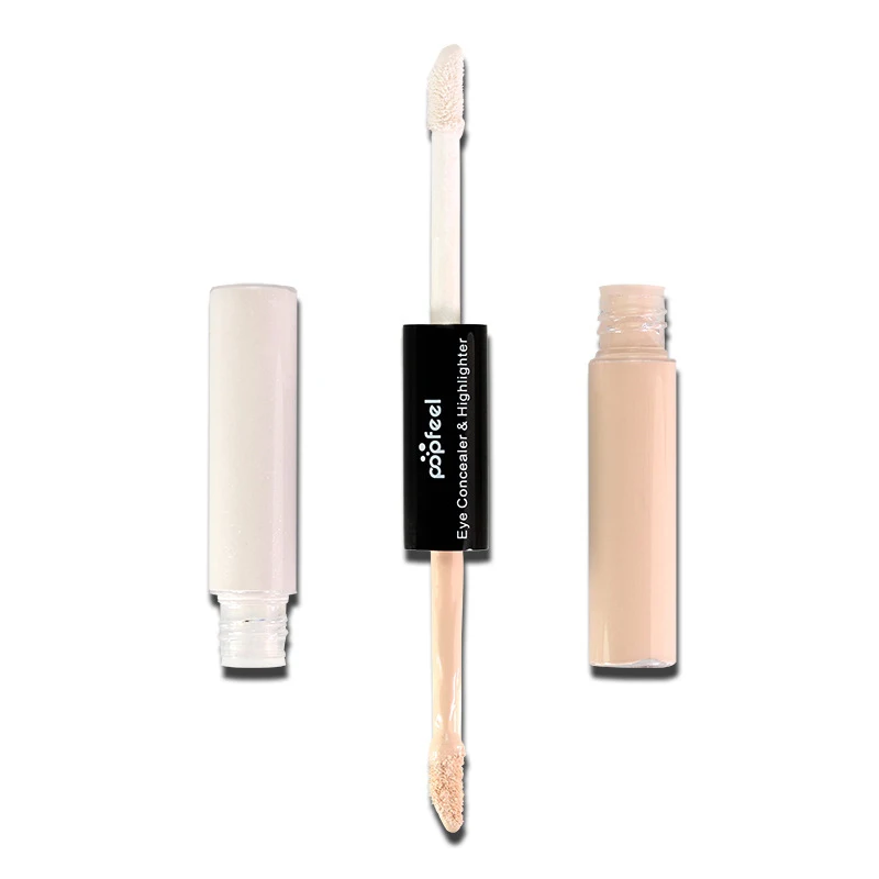 Осветляющий консилер для глаз жидкий двусторонний макияж крем темный круг