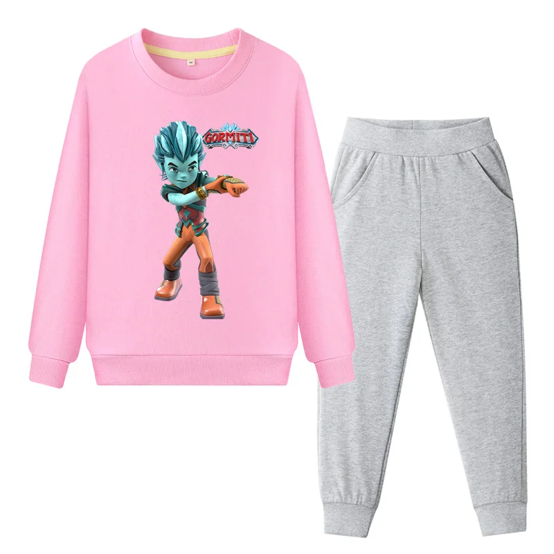 New Gormiti Game Cartoon Clothing Sets For Kids Spring Autumn Tracksuits Children Clothes Coat+Pant Suit Boy Girls TZ105 | Детская