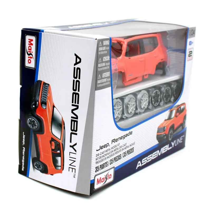 Maisto 1:24 Jeep Renegade City suvs JEEP orange Сборка DIY литая под давлением модель автомобиля игрушка Новинка в коробке 39282
