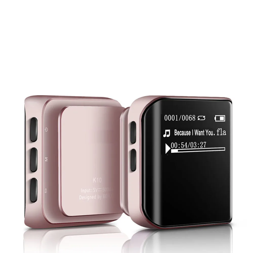 Спортивный MP3 плеер BENJIE K10 Mini 8G Hyperboloid OLED MP3 анти-пот Hifi музыкальный плеер Поддержка FM радио Электронная книга клип