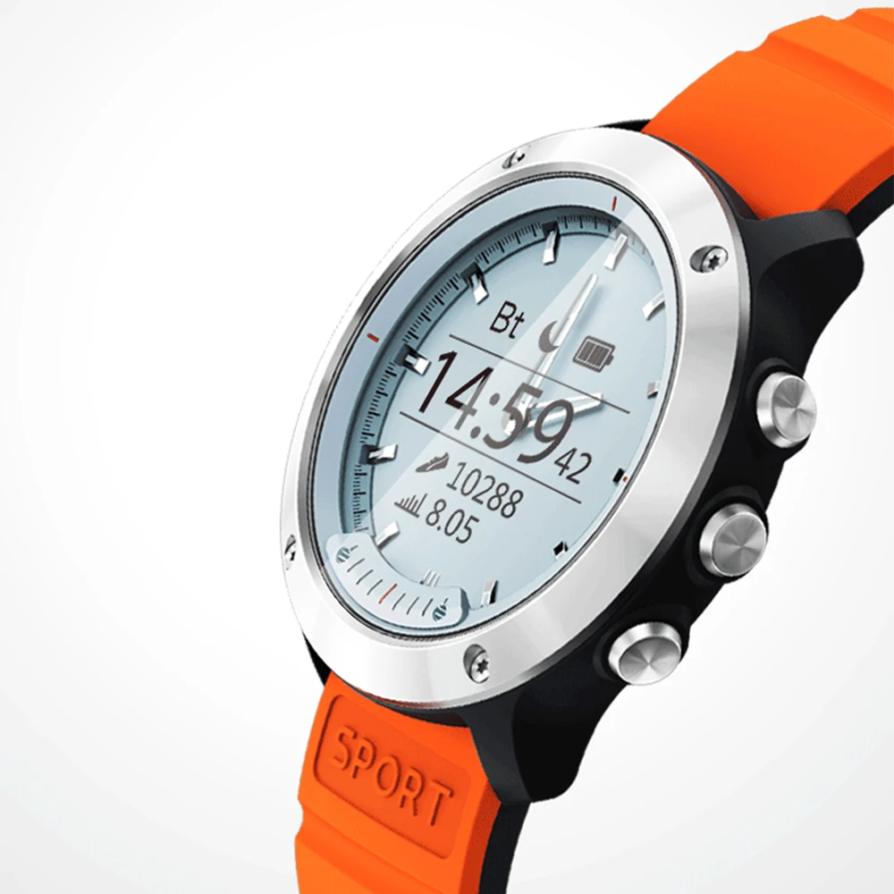 Прозрачный Экран Смарт-часы Для мужчин IP68 Водонепроницаемый монитор сердечного