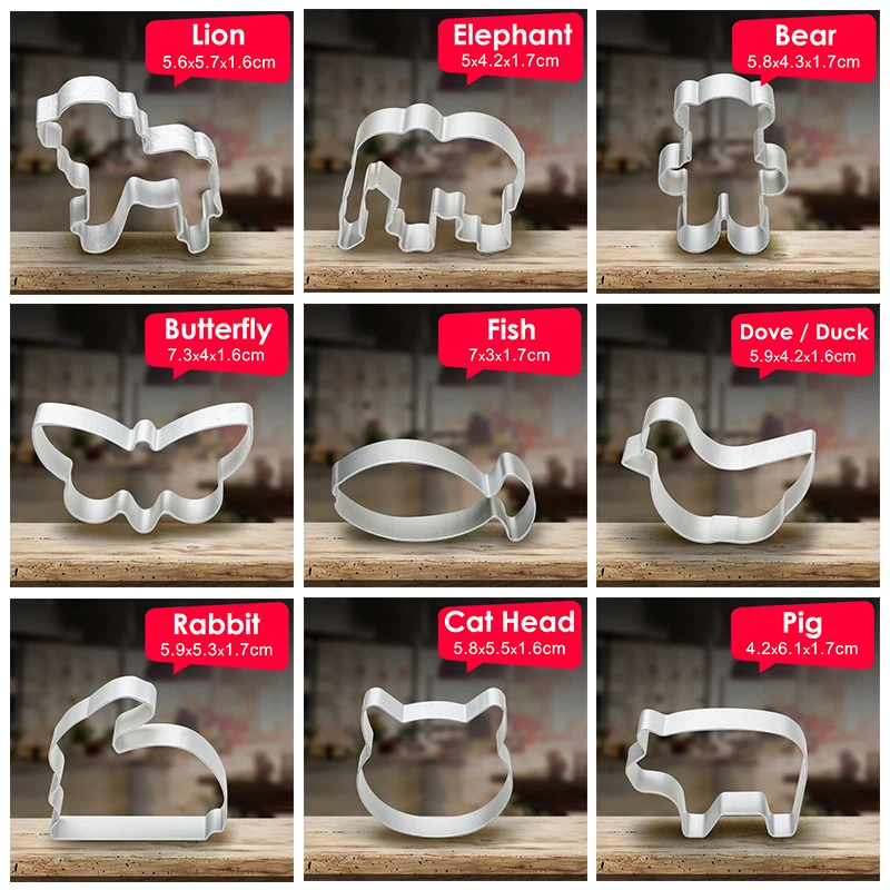 2 шт 3D Бисквитное печенье Mluminium сплав Sugarcraft торт десерт выпечка резаки плесень помадка печенья плесень инструменты(27 типов