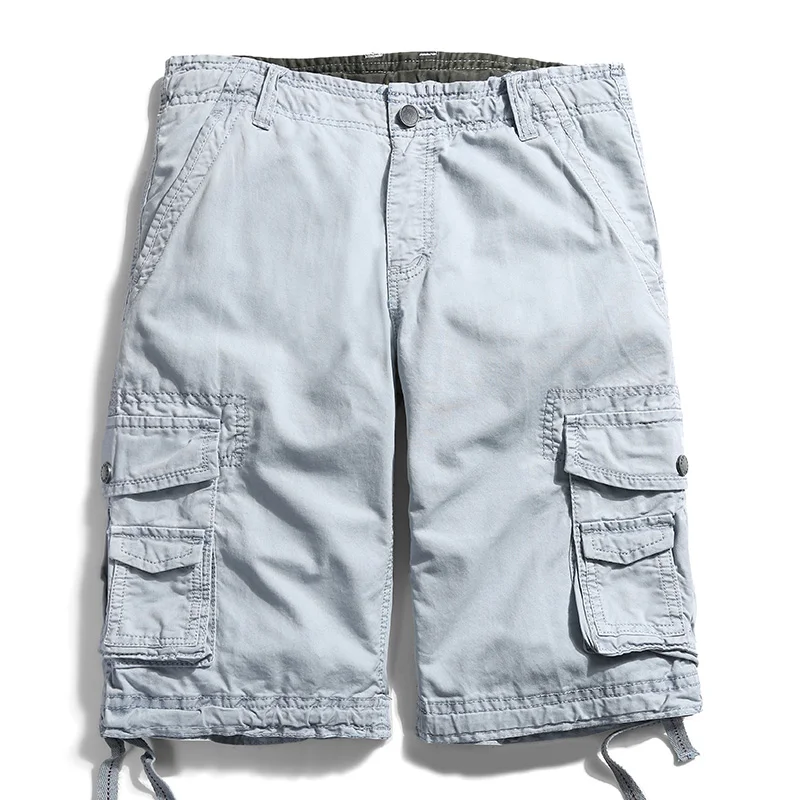 COMLION шорты Карго с несколькими карманами свободные военные короткие мужские