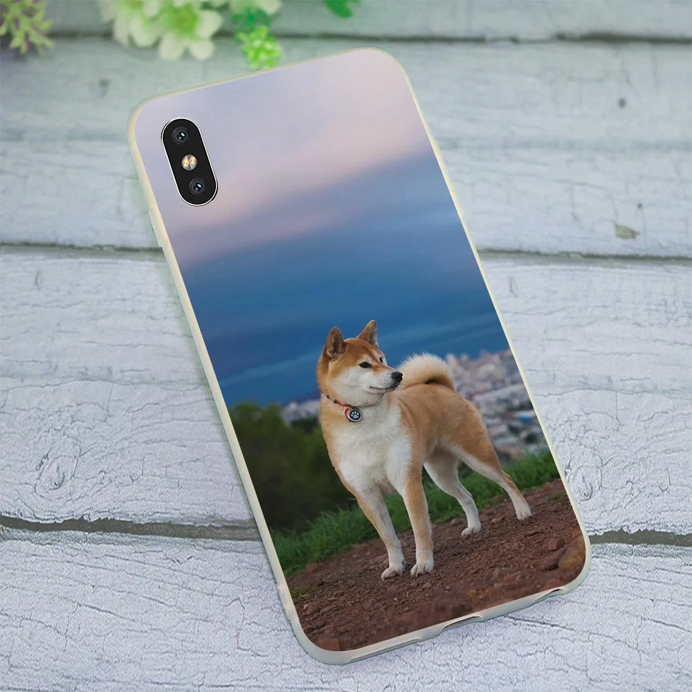 Мягкий ТПУ чехол для iPhone 7 Plus Shepherd Шиба ину собака 6S чехлы 8 XR X 6 5 5S SE Xs Max