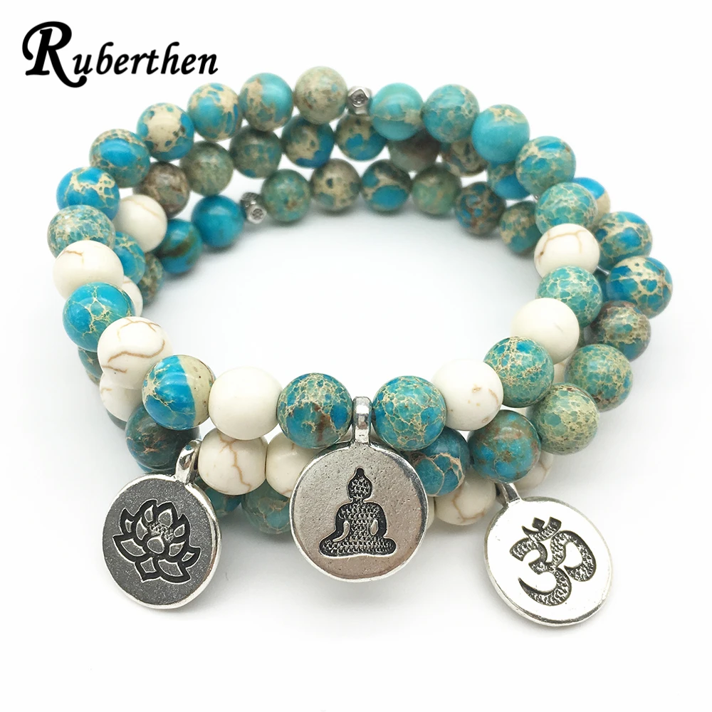 Лидер продаж 2018 высококачественный браслет Ruberthen модный с подвесками Om Lotus из