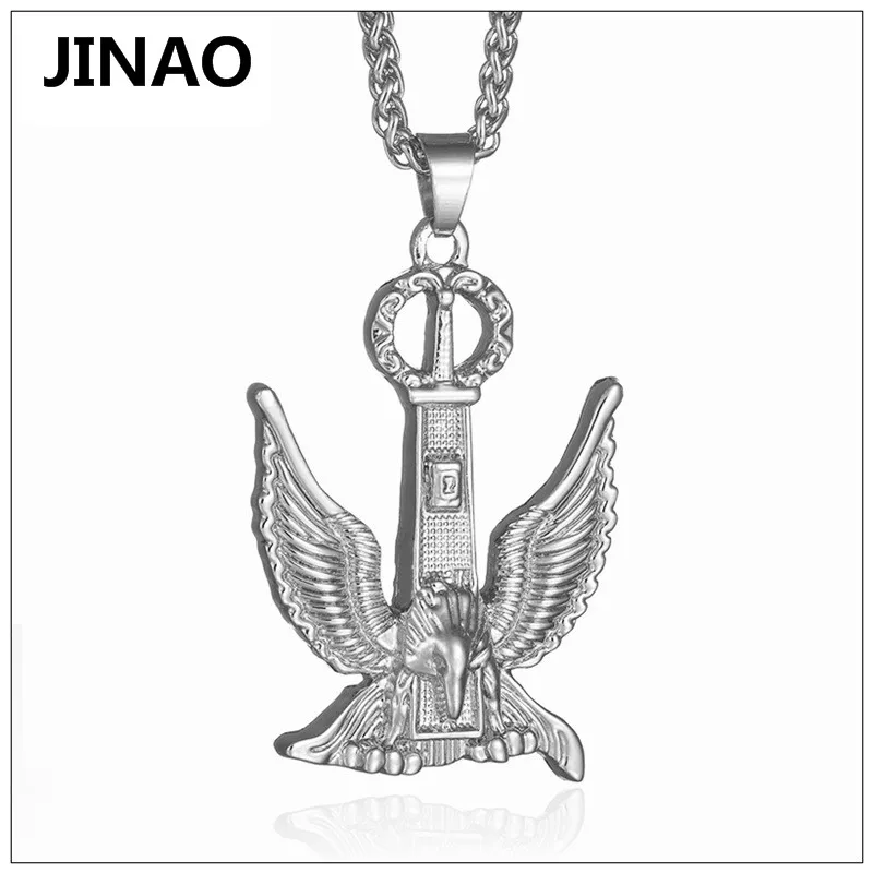 Jinao хип-хоп huang Колонка выставка Крылья Золотой орел Цвет позолоченный кулон
