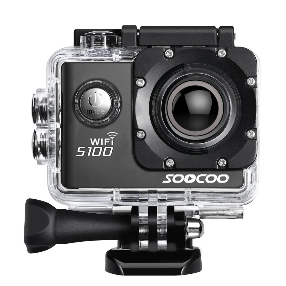 Экшн камера SOOCOO S100 4K Wi Fi NTK96660 водонепроницаемая 30 м встроенный гироскоп с GPS