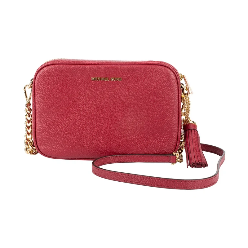 Ярко красная кожаная сумка через плечо MICHAEL KORS 32F7GGNM8L|Сумки с ручками| |