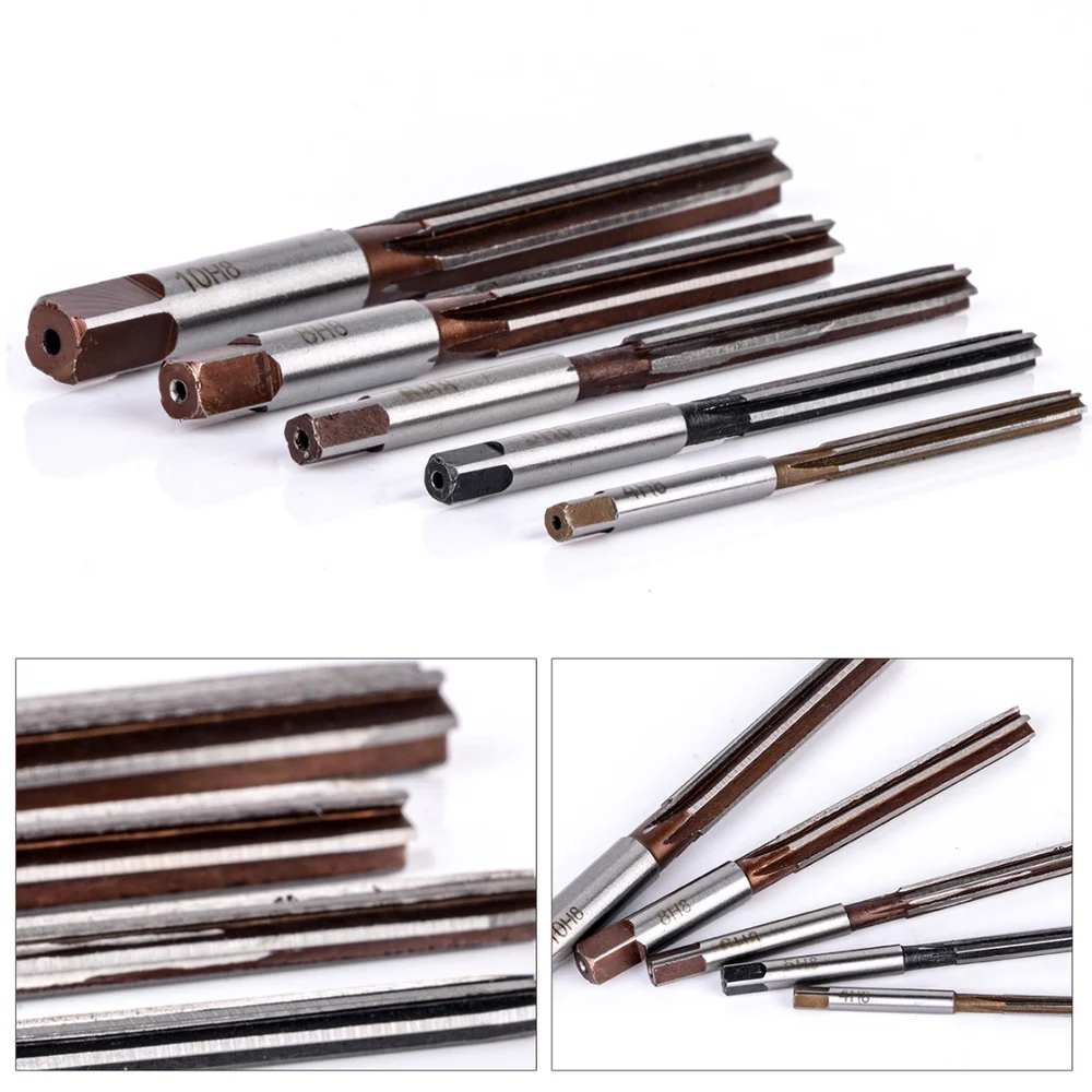 5 шт. патроны H8 набор ручных резаков с прямым хвостовиком 6 канавками 4 мм/5 мм/6 мм/8