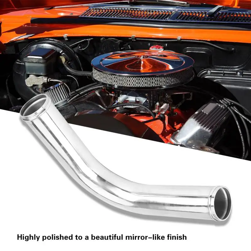 Турбо Универсальный 90 градусный локоть интеркулер алюминиевая труба с 2