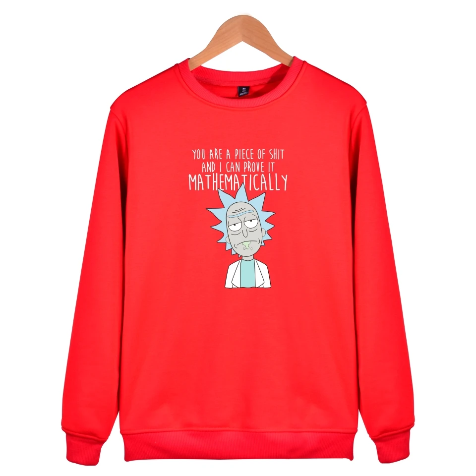 Rick and morty/толстовки с принтом; Модные Повседневные пуловеры с капюшоном; осенние мужские толстовки с капюшоном и круглым вырезом; Rick and morty