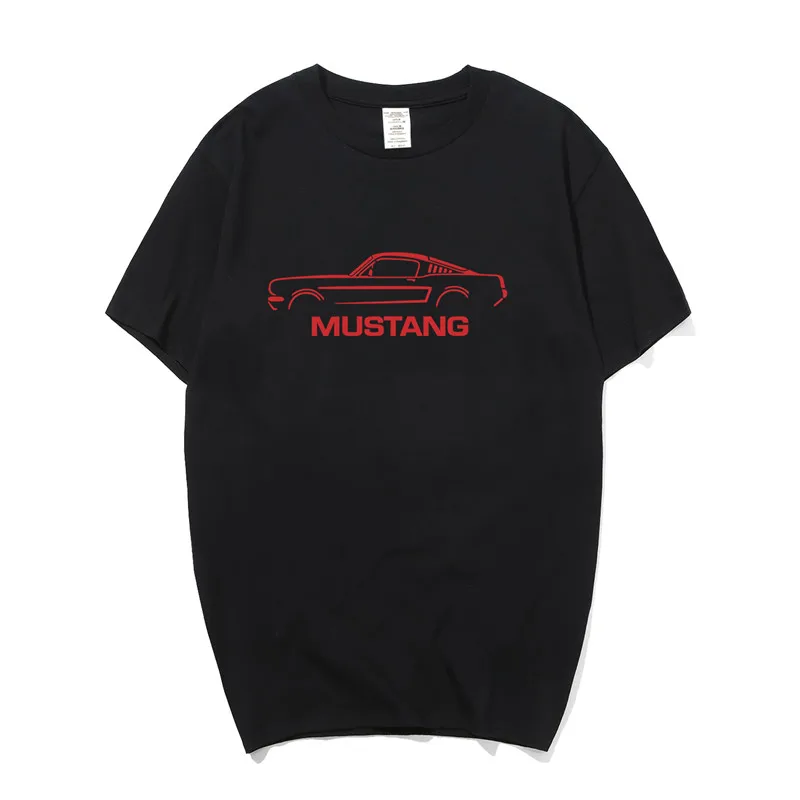 as picture Ford Mustang футболка для мужчин футболки с короткими рукавами футболки топы LH-037 - Цвет: as picture