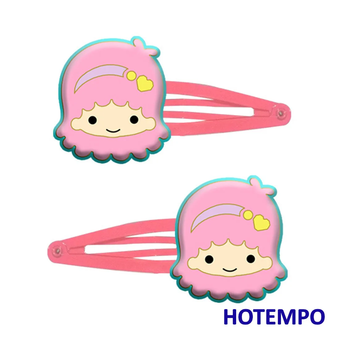 Япония Kawai мультфильм Keroppi Kuromi Мелодия пурин Pochacco Maru Sam LittleTwinStars милые шпильки для волос для девочек зажим для девочек подарок - Цвет: PVCFJ-SZXLT-PK-LR2P