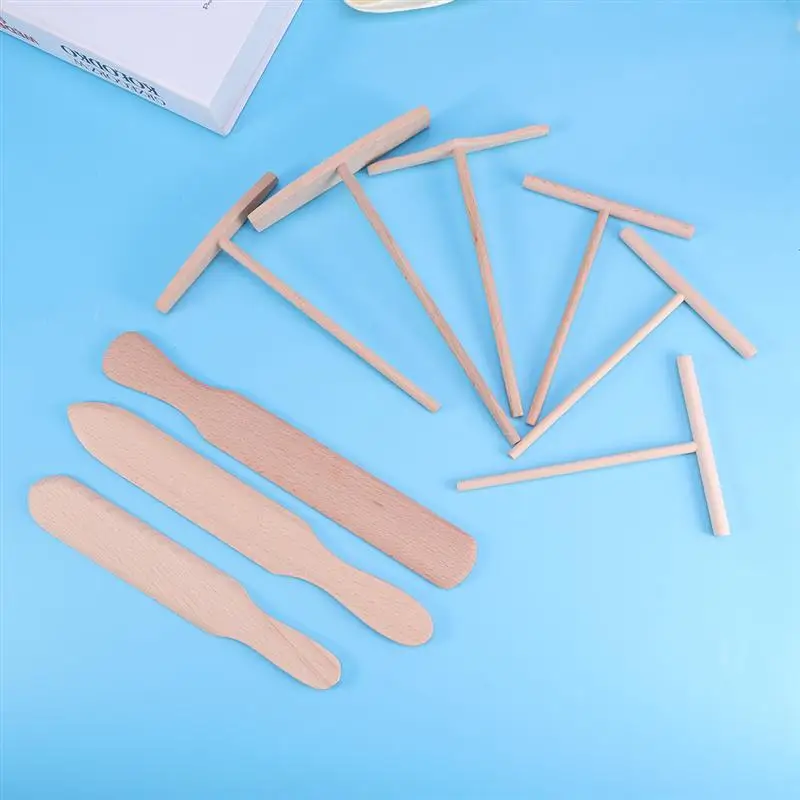 Столовые приборы 9 шт./компл. деревянный расширитель крепа и лопатка