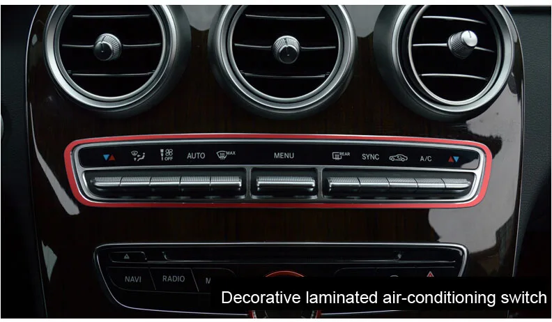 AOSRRUN для Mercedes Benz c-класс W205 C180L C200L C260L C300L приборная панель украшение интерьера переоборудование автомобильные аксессуары