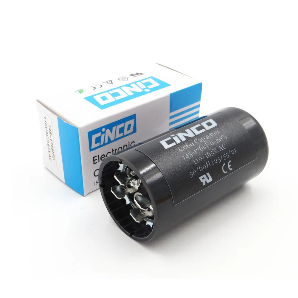 145 176 мкФ 110V 125V 165V CD60 моторный запускаемый конденсатор mfd uf mf компрессор вентиляции