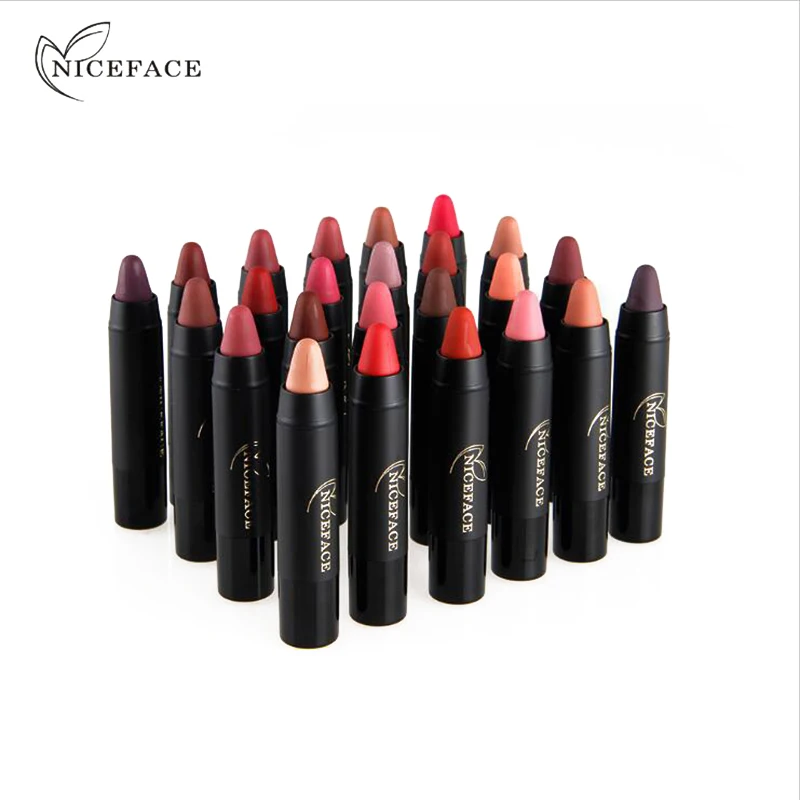 NICEFACE водостойкая матовая губная помада карандаш для макияжа пигментная