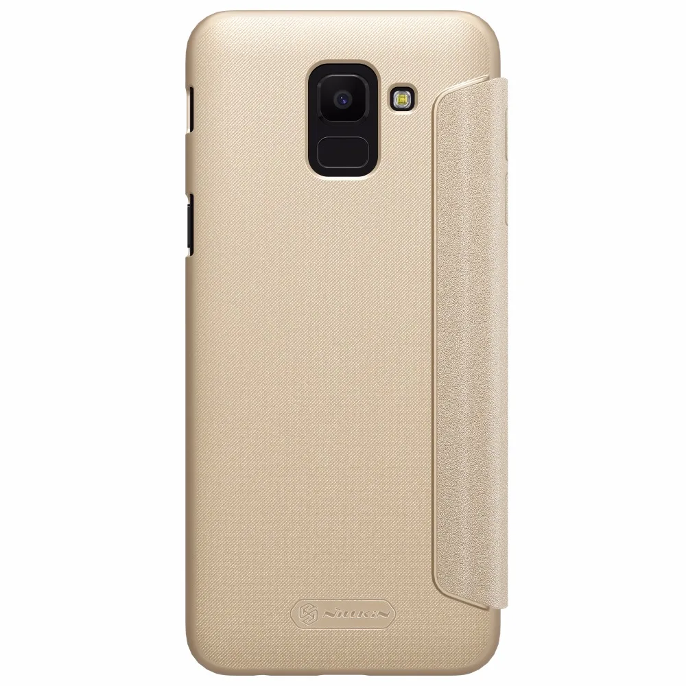 Чехол для телефона Samsung Galaxy J6 2018 NILLKIN блестящий чехол из искусственной кожи