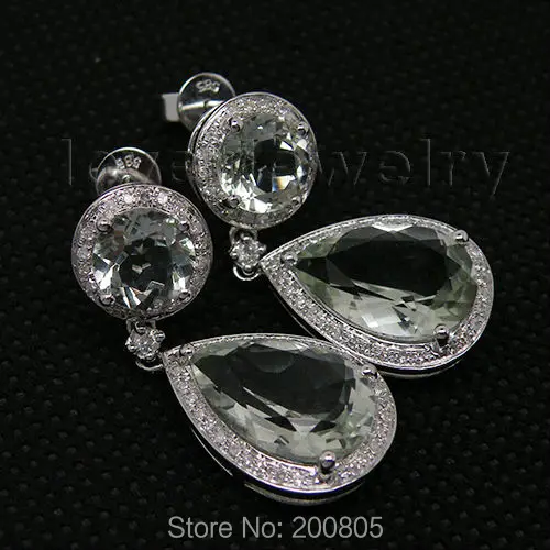 LOVERJEWELRY женские серьги в виде капель с круглым 7 мм Груша 9x14 старинные ювелирные