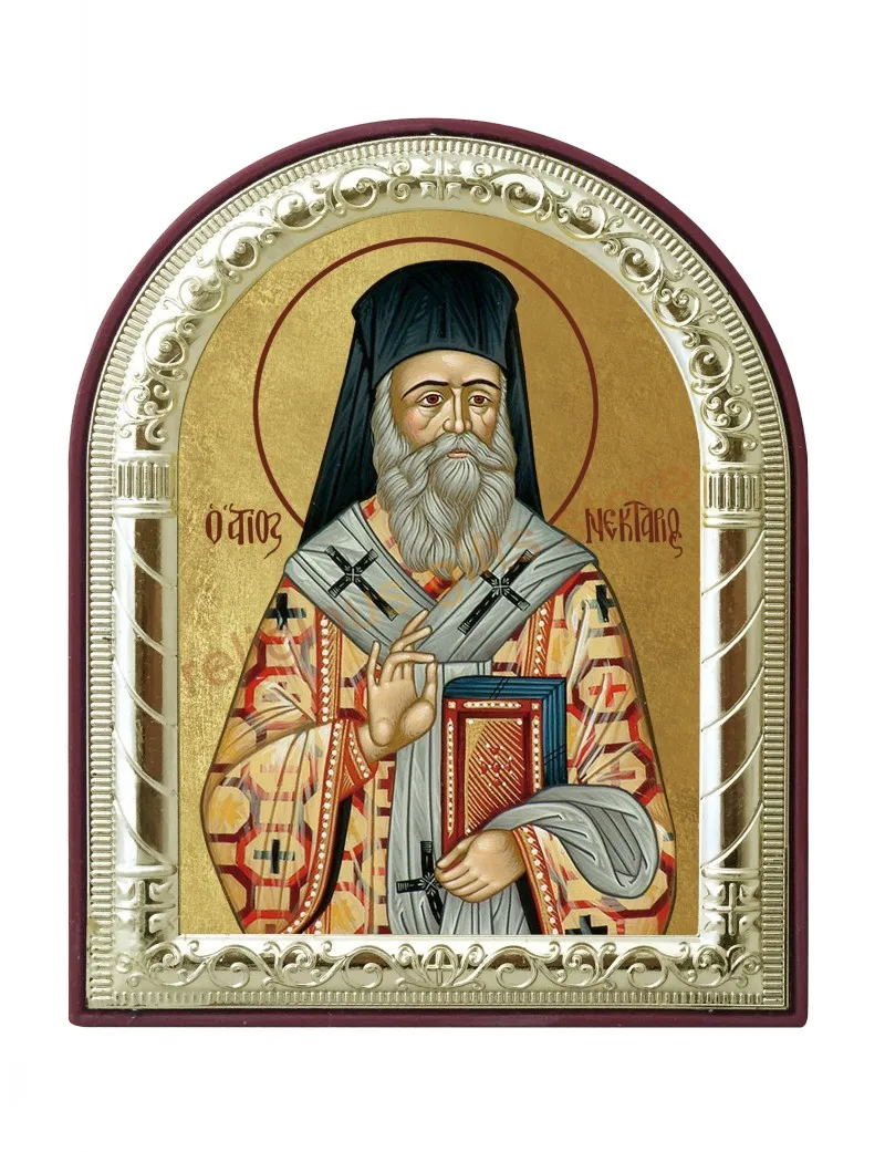 Russian icons christian catholic baptism gifts plated silver metal gold on plastic frame home decor wall art work church supply | Дом и сад