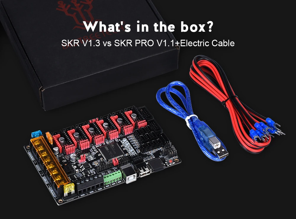 BIGTREETECH SKR PRO V1.1 Плата управления для TMC2209 TMC2208 UART TMC2130 SPI обновление 32 бит 3d принтер доска двойной Z SKR V1.3 CNC