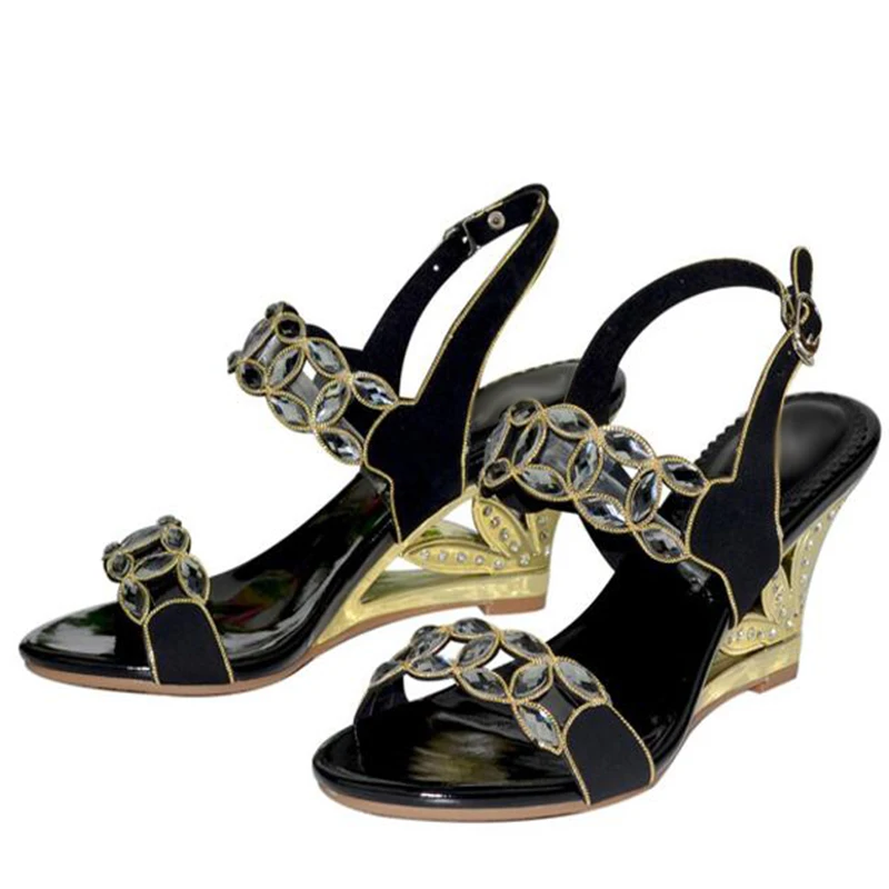 Женские босоножки из натуральной кожи сандалии-гладиаторы на танкетке с