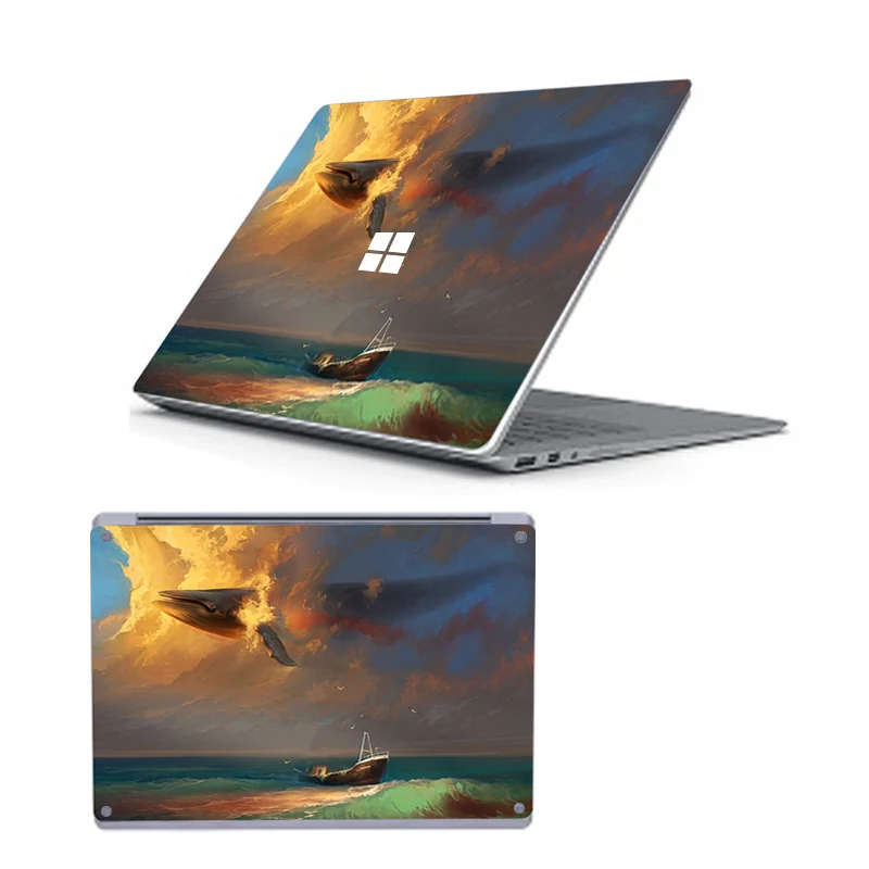 Черная Девушка ПВХ ноутбук наклейка для microsoft поверхности ноутбука 13,5 дюймов ноутбук Обложка кожи наклейка s для поверхности ноутбука 2 13,5
