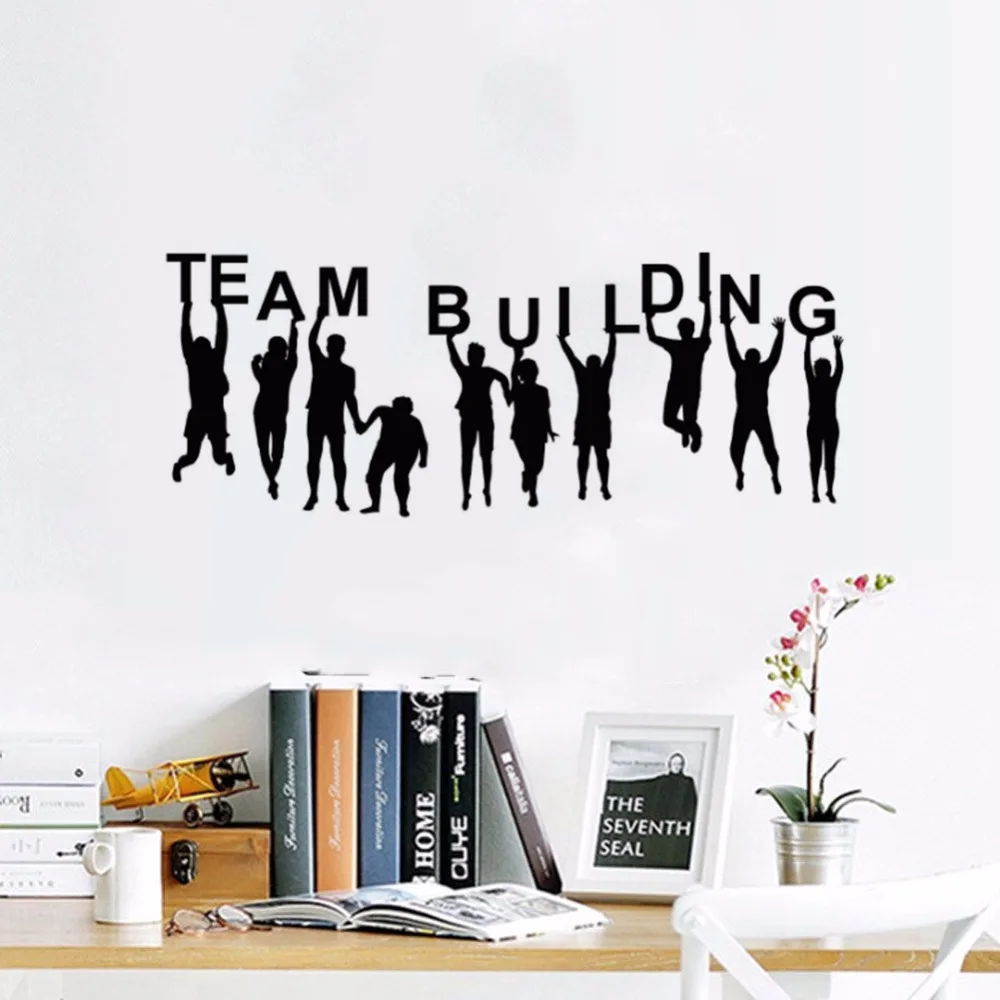 Офисная комната украшение команда здание Цитата Настенная Наклейка Винил Teambuilding