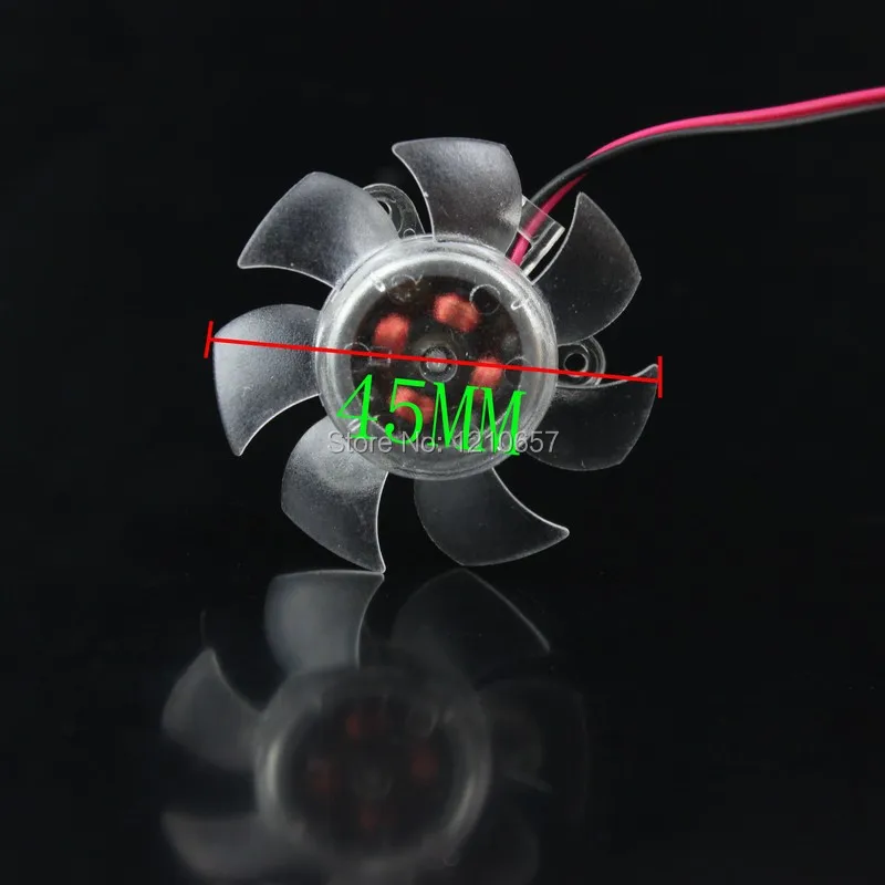 1 шт. 12 В 2 Pin PC графика видео vga карта радиатор охлаждающий вентилятор 45 мм|fan cap|card