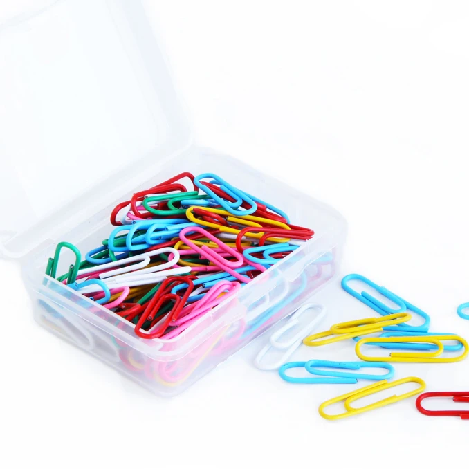 100 шт./кор. новый креативный металлический Бумага зажимы конфеты Цвет сортировки