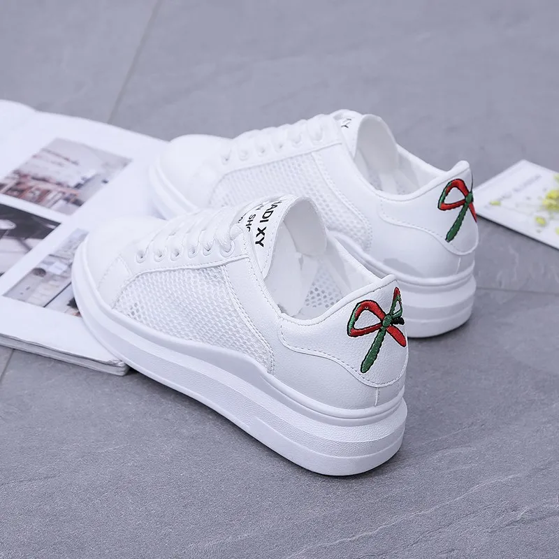 Женская Повседневная обувь летняя белая коллекция 2019 года весенняя женская