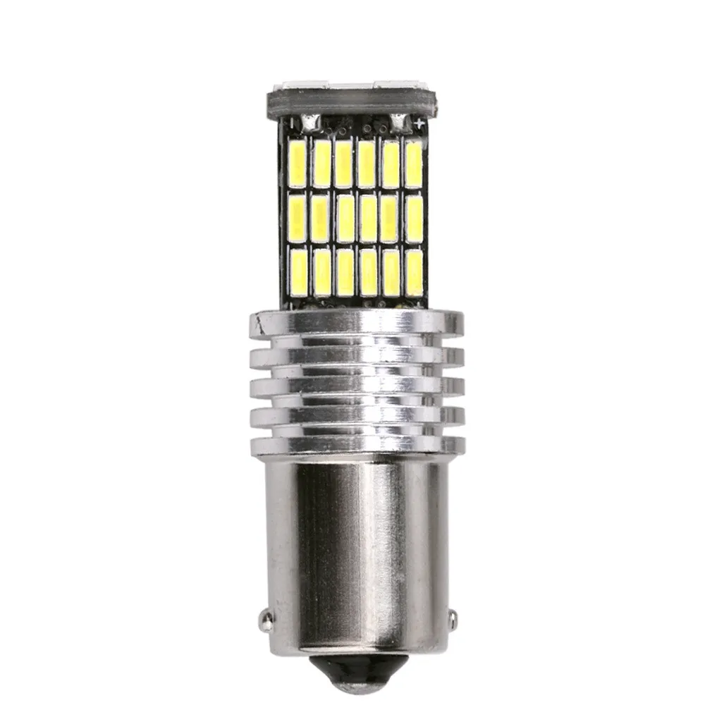 BRIDAY 2x 45SMD 12V Signal Lamp Ba15s Led Canbus P21W 1156 R5W PY21W Bau15s Car Turn Light Rear Reverse White | Автомобили и