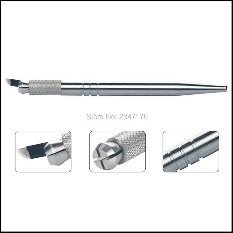 10 шт./лот серебряный цвет фломастера руководство макияж бровей вышивка microblading