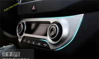 lapetus central control air condition switch panel frame knob cover trim for hyundai creta ix25 2015 2016 2017 auto accessories