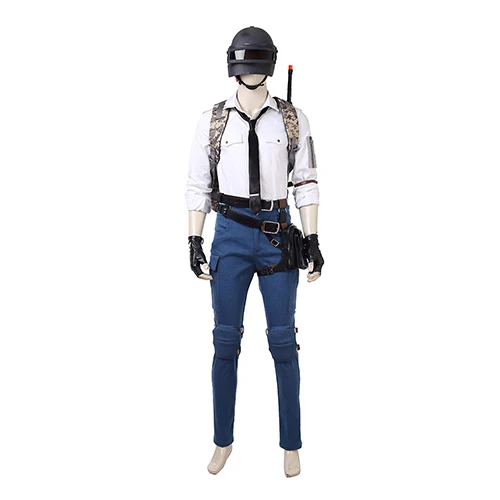 Новинка; Лидер продаж; игровой костюм PLAYERUNKNOWN'S BATTLEGROUNDS; мужской костюм; карнавальный костюм; костюмы на Хэллоуин для мужчин; Индивидуальный заказ - Цвет: Whole Set