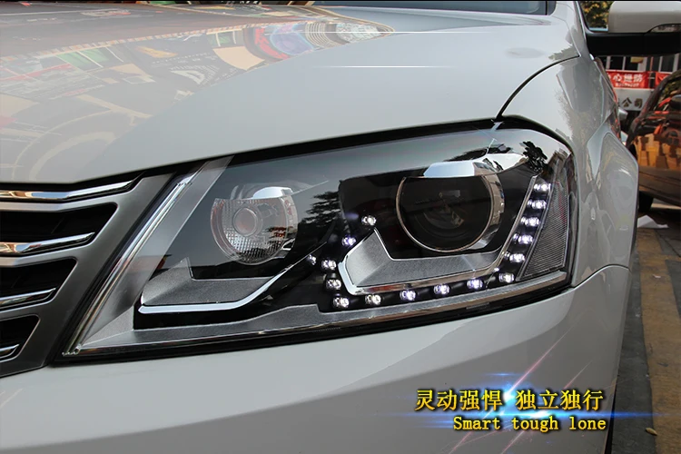 Автомобильный Стайлинг для VW Passat B7 фары 2012- Magotan светодиодный фонарь DRL Hid головной фонарь Ангел глаз биксеноновый луч аксессуары