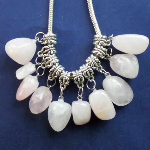 20 шт. Подвеска Из Натурального Розового Кварца подходит для европейского