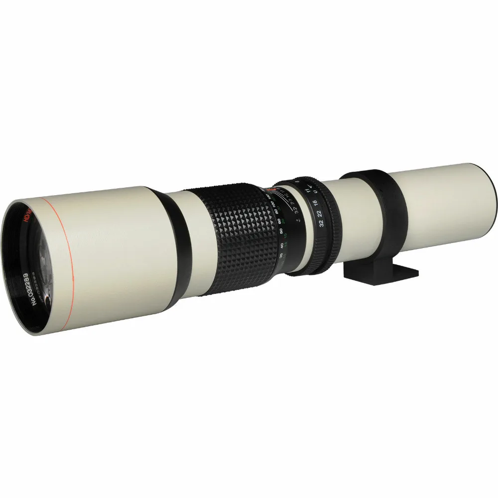 JINTU белый супер 500 мм f/8,0 f8 телеобъектив+ t-крепление для камеры NIKON D3200 D3300 D3400 D5200 D5300 D5500 D5600 D7100 D7200