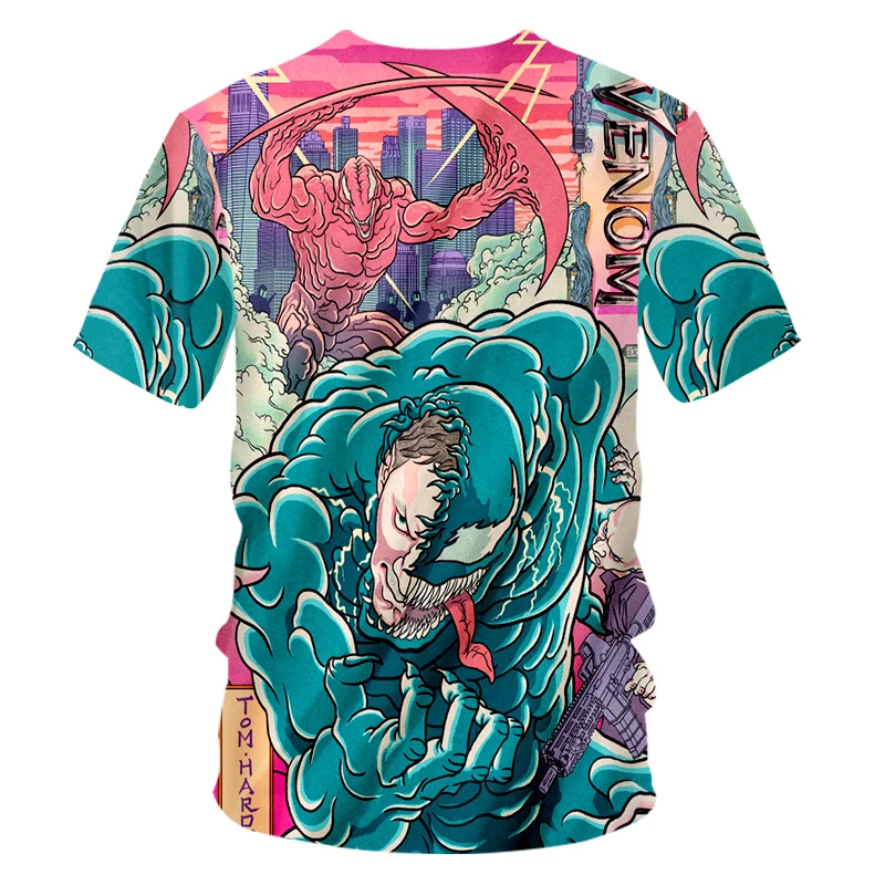 Футболка OGKB Venom с 3D принтом Мужская/Женская Повседневная футболка коротким