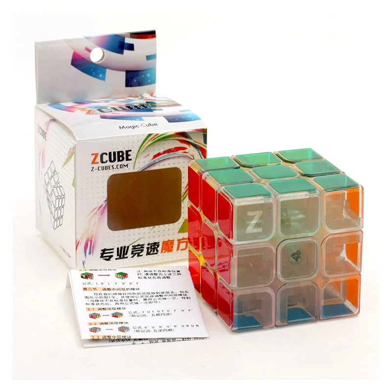 Бренд Z-cube, новинка, 3*3, прозрачный скоростной магический куб, 3x3x3, без наклеек, кубик-головоломка, 4x4x4/Пирамида/2x2x2, игрушка для детей