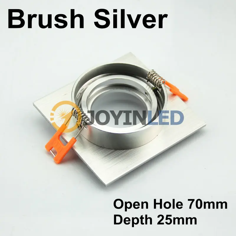 10 шт. квадратный черный/серебристый цвет алюминиевая рамка Led кронштейн