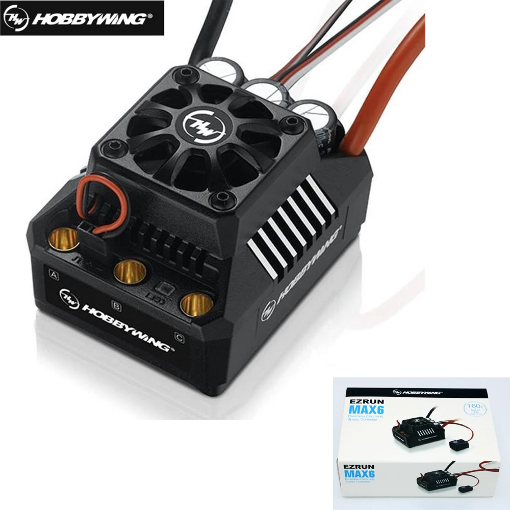 Контроллер скорости Hobbywing EzRun Max6 V3 160A водонепроницаемый бесщеточный ESC XT60 T Plug для