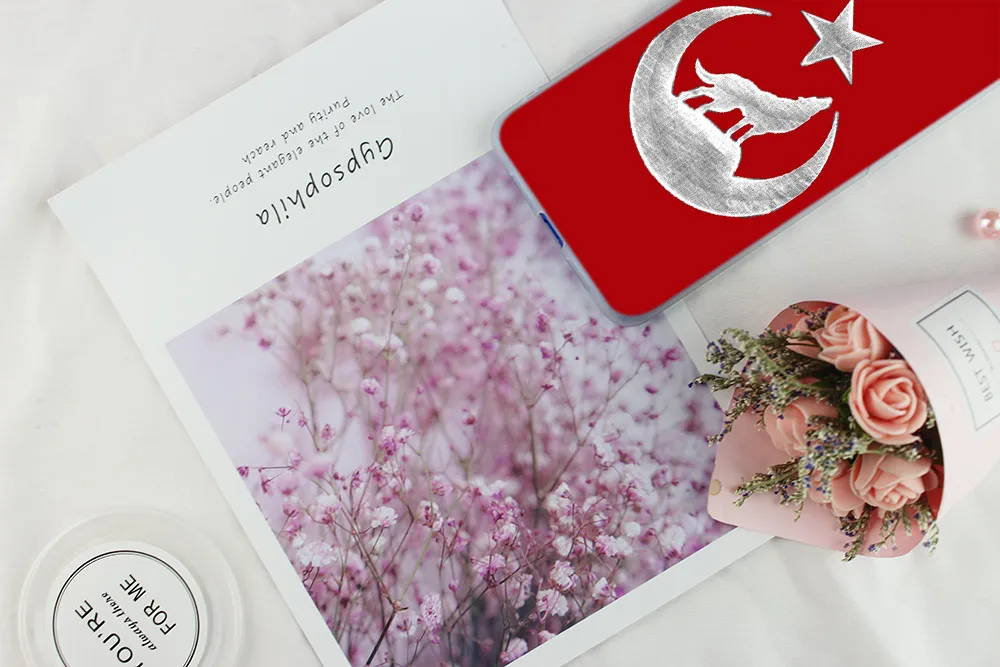 Мягкий чехол из ТПУ с изображением турецкого флага волка для Xiaomi Mi 11 Pro Ultra 10 9 8 SE 6X