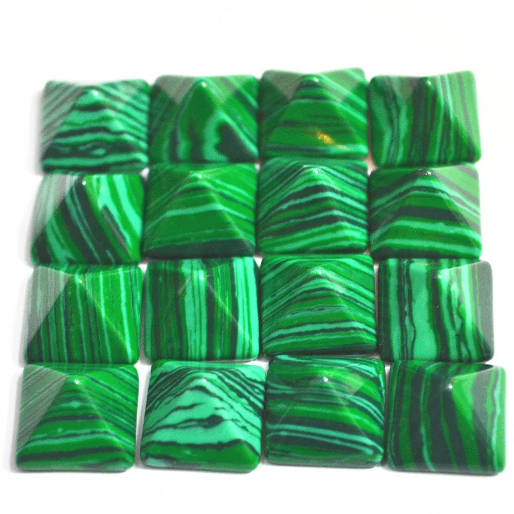 Хит продаж модные кабошоны из натурального камня квадратные в виде пирамиды