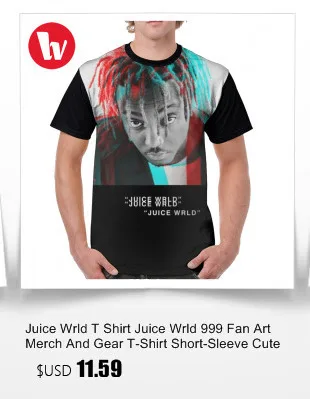 Juice Wrld футболка Juice Wrld 999 футболка с коротким рукавом с графическим принтом Мужская модная забавная полиэфирная большая футболка